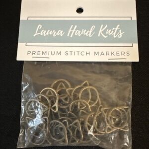 Laura Hand Knits Premium Stitch Markers NIB Medium Bronze 25‎